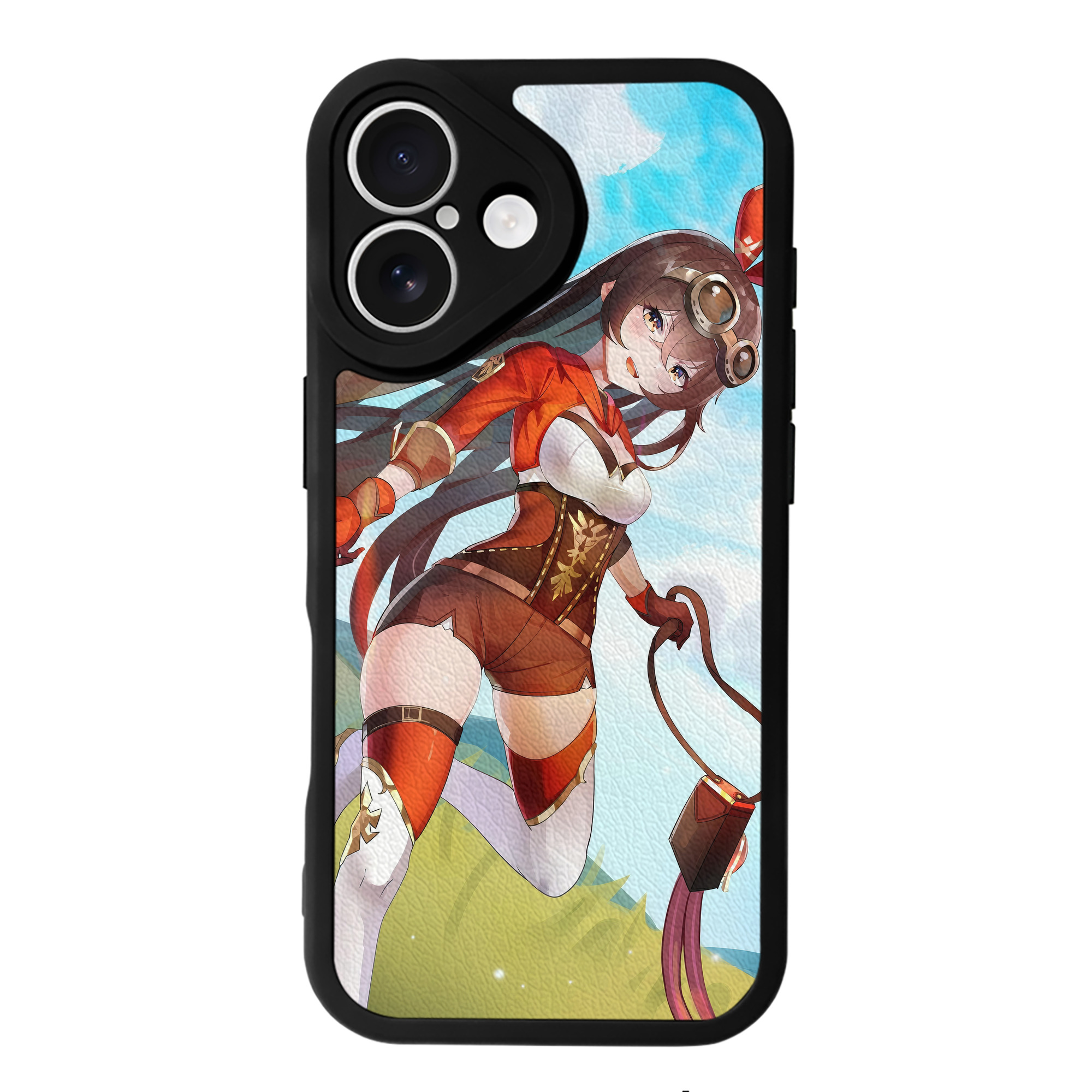 げんし神 genshin 【iPhone 16シリーズ対応】シリコンスマホケース（レザー調） 材質：シリコン